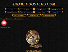 Tablet Screenshot of brakeboosters.com